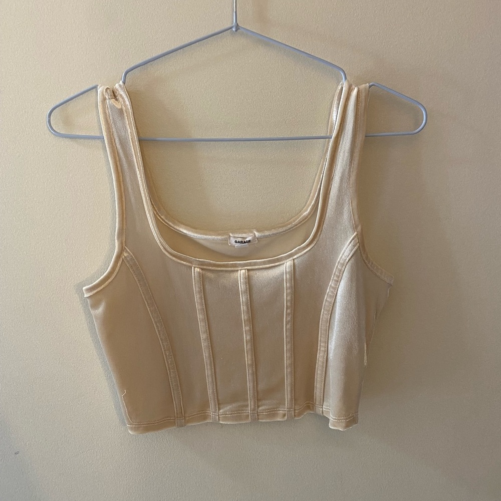 Cream garage Women's Top
